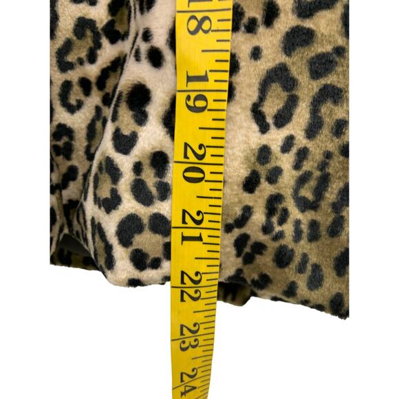 Rafaella Animal Print Plush Fitted Topper Jacket - Picture 7 of 7